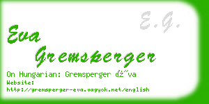 eva gremsperger business card